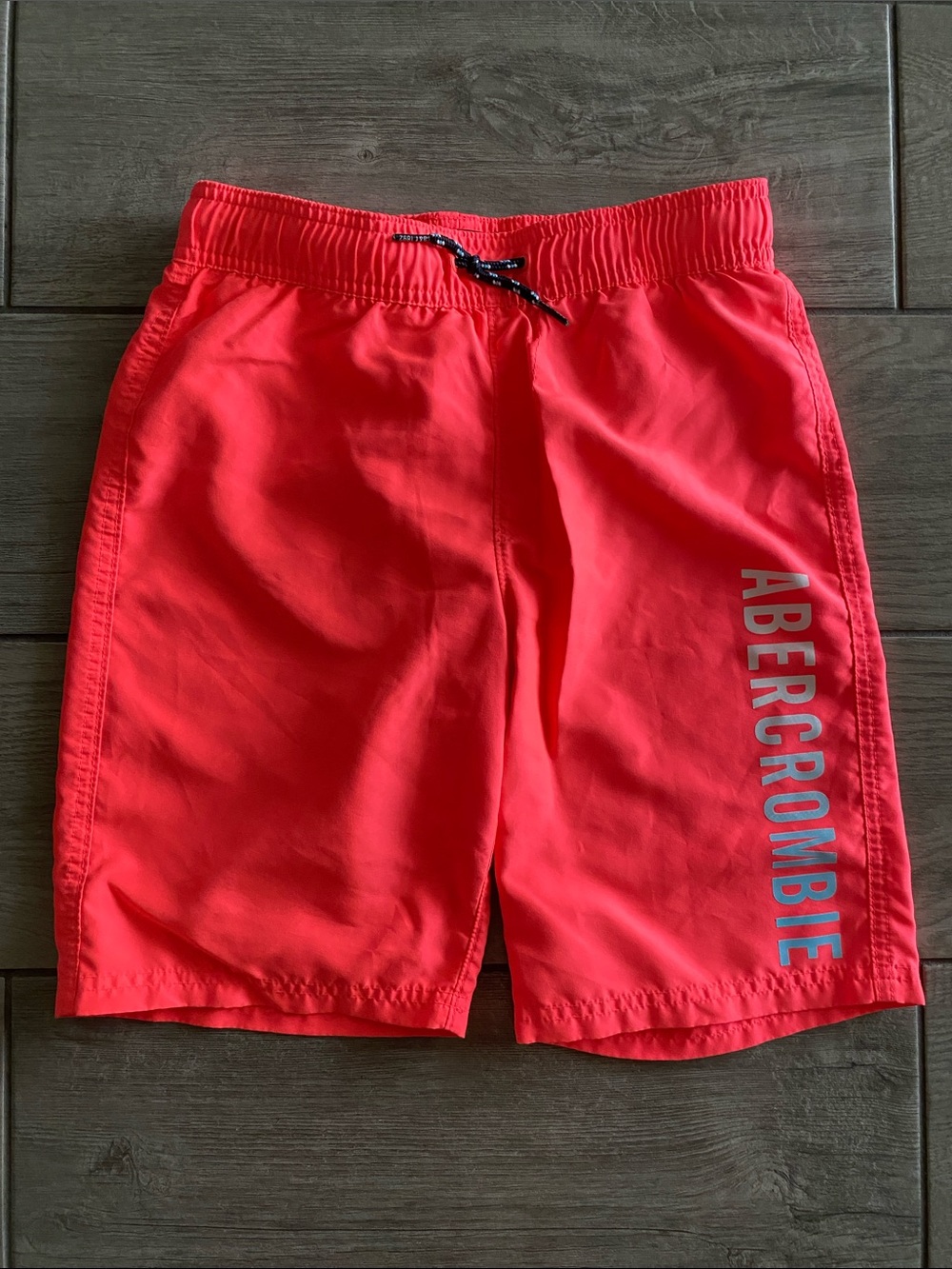 Abercrombie Kids Boys Swimsuit Trunks - Neon Orange